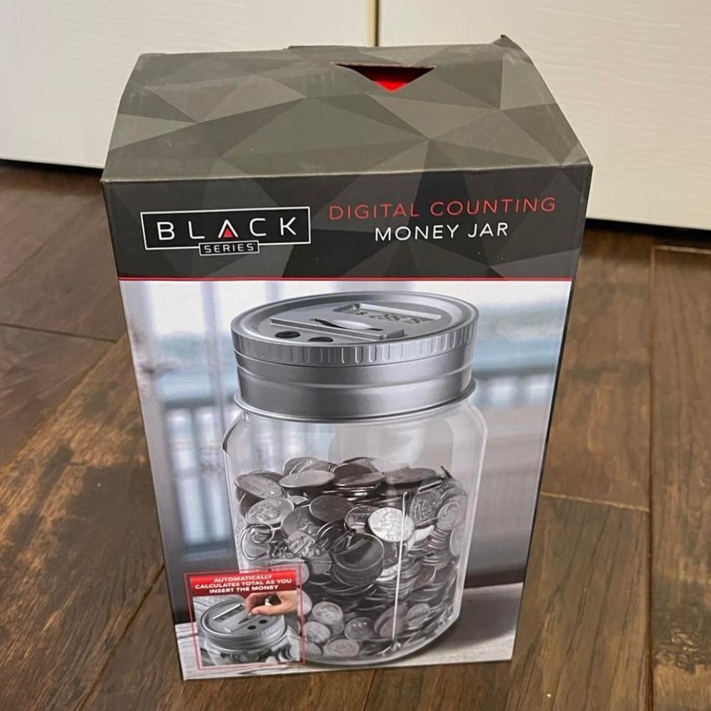 NIB - BLACK SERIES Digital Counting Money Jar